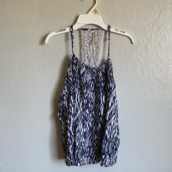 DNA couture Tops - 4/25 !! Blue & white tank top blouse